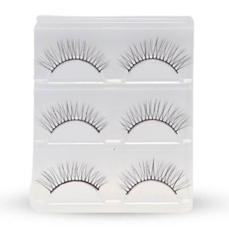 False eyelashes close up fluffy natural reusable strips رموش صناعية لقطة مقربة