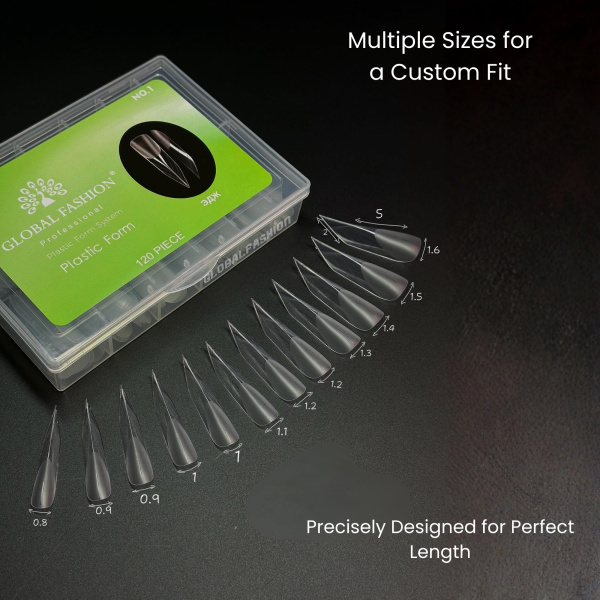 Dual Nail Forms 120pcs – Clear Extension Forms | Stiletto Nail Extension Tips Gel Forms Kit | اطراف اظافر
Dual Nail Forms 120pcs – Clear Extension Forms | Stiletto Dual Nail Forms Reusable Extensions | اظافر صناعية