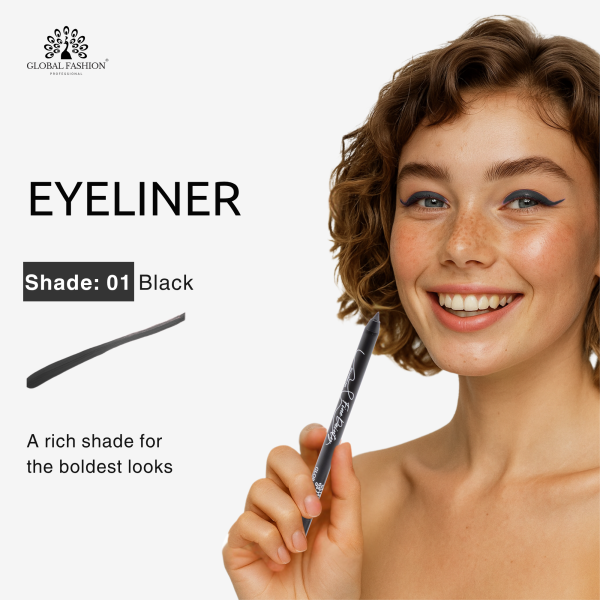 Waterproof gel eyeliner matte precision twist up smudge proof ايلاينر جل مقاوم للماء