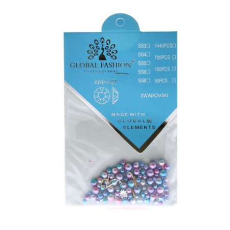 Nail Art, Pearl, Purple Blue, All Sizes Swarovski