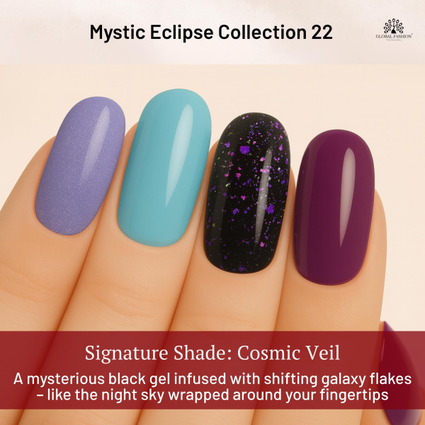 Black Elite Gel Nail Polish Set 6x8ml – UV/LED | Mystic Eclipse Gel Nail Polish Set UV LED High Shine | طلاء اظافر جل
Black Elite Gel Nail Polish Set 6x8ml – UV/LED | Mystic Eclipse Nail Gel Polish Set Long Lasting | مناكير جل