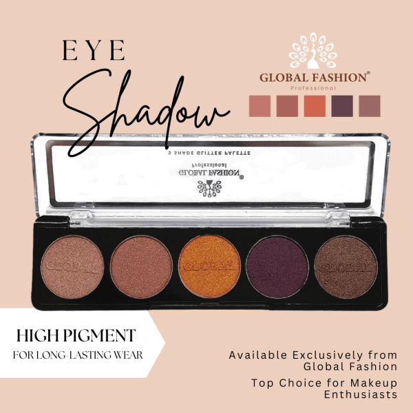 Global Fashion eyeshadow palette preview matte shimmer finish باليت ظلال عيون
