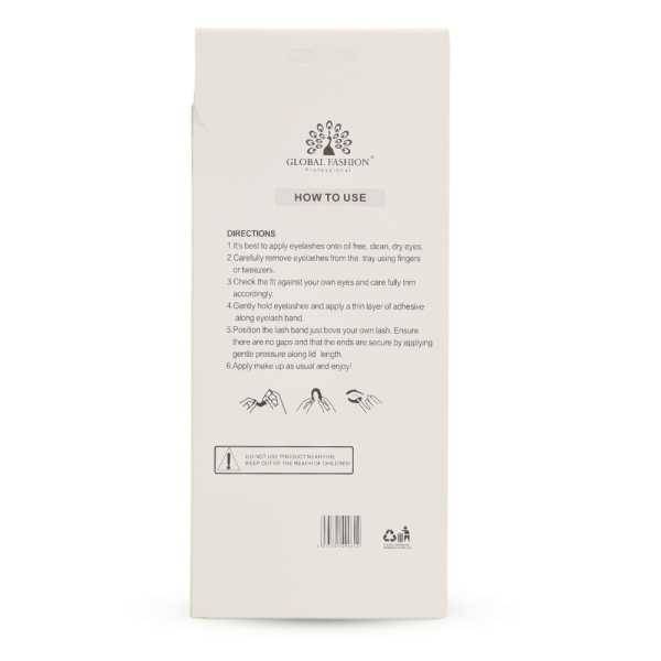 6D wispy mink false eyelashes fluffy cat eye fox eye رموش صناعية 6D