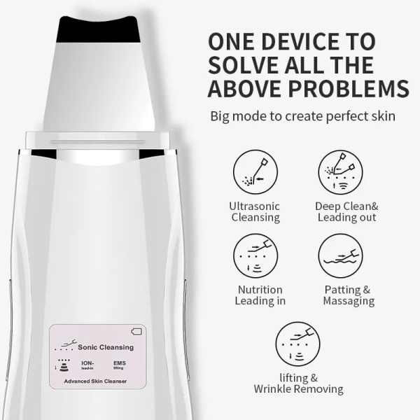 Global Fashion Ultrasonic Skin Cleaner – Deep Cleansing | C-107 Ultrasonic Skin Cleaner Facial Scrubber | جهاز تنظيف البشرة
Global Fashion Ultrasonic Skin Cleaner – Deep Cleansing | C-107 Blackhead Remover Device Deep Cleansing | جهاز ازالة الرؤوس السوداء