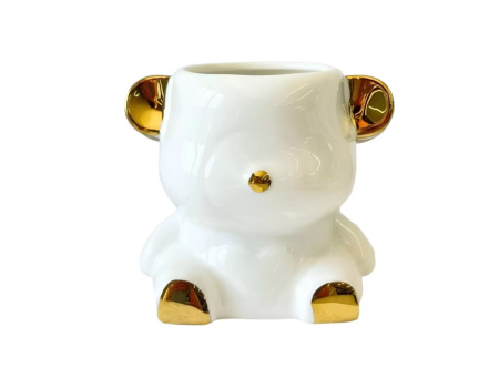 Cup stand \"Bear\", white
