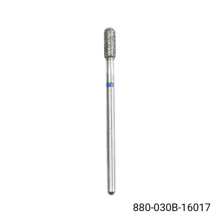 Diamond cuticle bit, rounded cylinder, blue notch 880/030B
