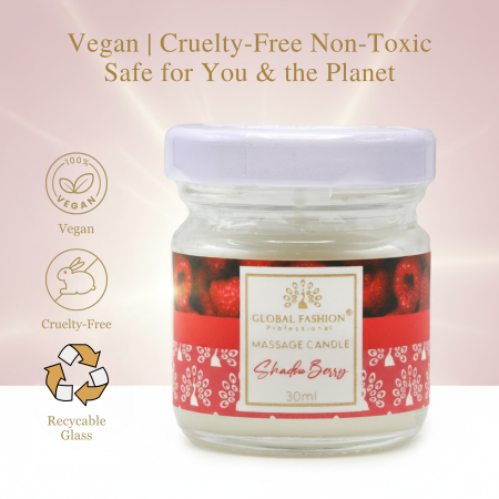Global Fashion Massage Candle – 30 ml Aromatherapy Spa Candle in 21 Scents