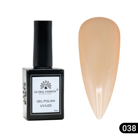 Gel polish Global Fashion, Gel polish 15 ml, 38