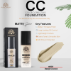 Global Fashion CC foundation close up matte lightweight finish كريم اساس سي سي لقطة مقربة
