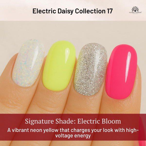 Black Elite Gel Nail Polish Set 6x8ml – UV/LED | Electric Daisy Gel Nail Polish Set UV LED High Shine | طلاء اظافر جل
Black Elite Gel Nail Polish Set 6x8ml – UV/LED | Electric Daisy Nail Gel Polish Set Long Lasting | مناكير جل