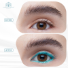 Colored gel eyeliner close up ultra fine tip no tug glide ايلاينر ملون لقطة مقربة