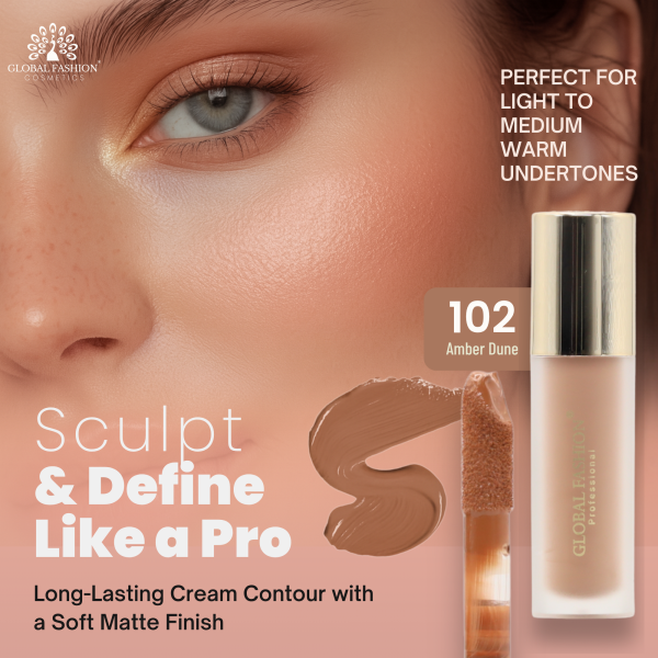 Global Fashion liquid contour preview matte finish كونتور سائل مقاوم للماء
