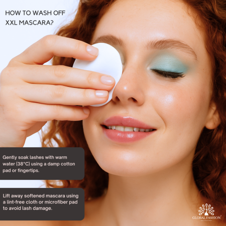 XXL mascara close up brush separated dramatic lashes ماسكارا لقطة مقربة