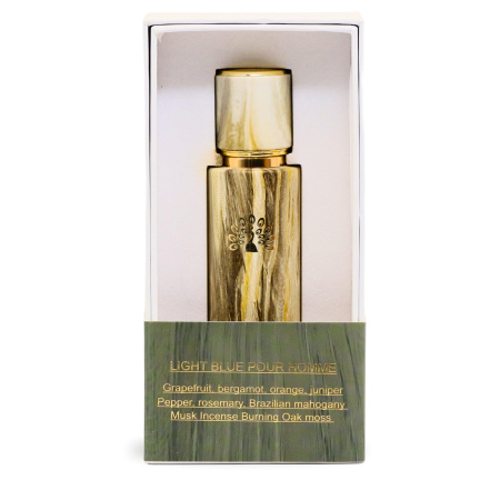 Light Blue Pour Homme EDP 30ml – Men Perfume 30ml Close Up - Premium Eau de Parfum Spray Bottle | عطر 30 مل صورة مقربة
