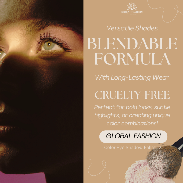 Global Fashion single eyeshadow preview matte shimmer finish ظلال عيون
