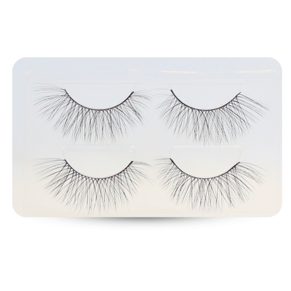 3D wispy false eyelashes reusable natural look 4pcs رموش صناعية 3D