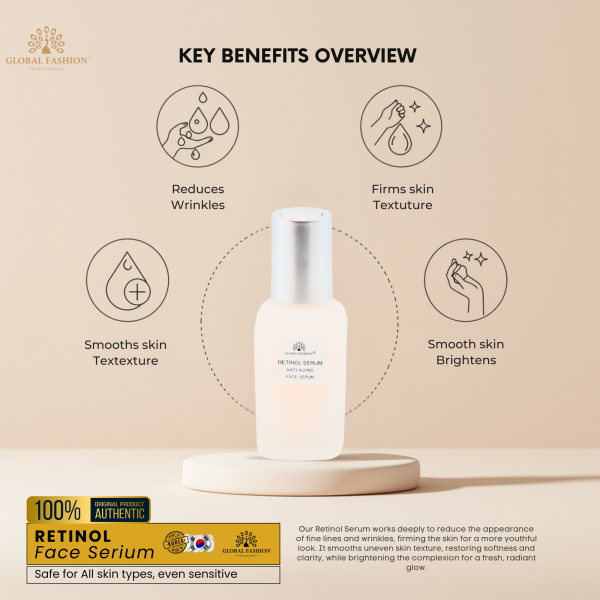 Retinol Anti-Aging Face Serum 50ml Face Serum Bottle 50ml - Anti Aging Hydrating Skincare Serum UAE GCC | سيروم للوجه