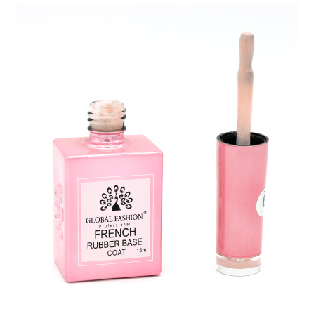French Rubber Base Coat 15ml – Global Fashion | Professional Nail Gel Base
فرنش روبر بيس كوت 15 مل – جلوبال فاشن | بيس جل بوليش احترافي للأظافر
