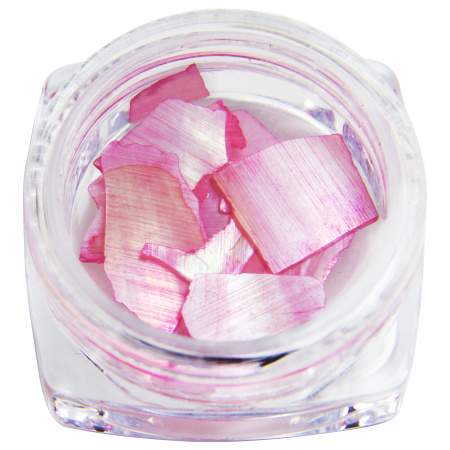 Nail decor, shells, raspberry color, 1 pc
