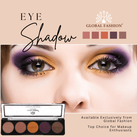 Global Fashion eyeshadow palette close up high pigment texture ظلال عيون لقطة مقربة
