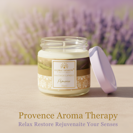 Global Fashion Massage Candle – 30 ml Aromatherapy Spa Candle in 21 Scents