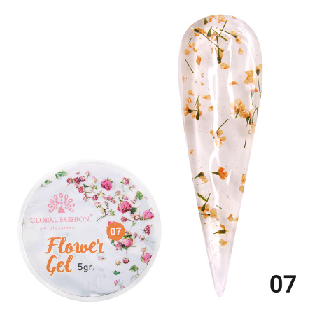 Gel with dried flowers 5 gr, Flower Gel 07