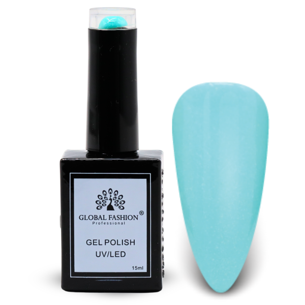 Earthy Elegance Nail Polish 15ml UV LED | 129-Tanager Turquoise Shimmer 1p Earth Tone Gel Nail Polish Bottle 15ml - UV LED Soak Off Nail Color UAE GCC | طلاء أظافر جل