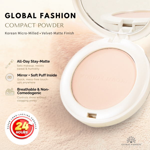 Global Fashion compact powder preview matte shine control بودرة مضغوطة للتحكم بالزيوت