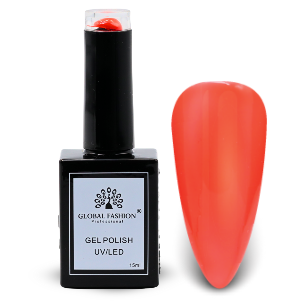 Giants Orange Gel Nail Polish 15ml UV LED | 30-Giants Orange 1p Nude Gel Nail Polish Bottle 15ml - UV LED Soak Off Nail Color UAE GCC | طلاء أظافر جل نيود