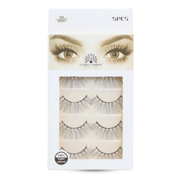 3D wispy false eyelashes reusable natural look fluffy lashes رموش صناعية طبيعية