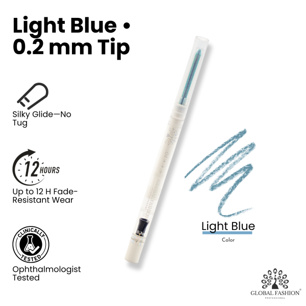 Waterproof gel eyeliner pen 0.3g precision tip smudge proof ايلاينر جل مقاوم للماء