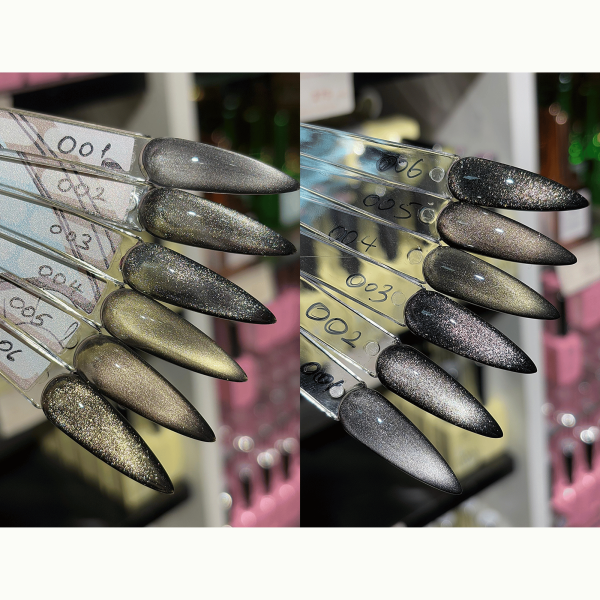 Obsidian Cat Eye Gel Polish,Black Magnetic Cat Eye Gel,UV LED Obsidian Cat Eye Gel Polish,Long-Lasting Black Cat Eye Nail Gel,جل أظافر عين القطة سبج أسود,جل عين القطة الأسود المغناطيسي,طلاء جل عين القطة UV LED أسود,جل أظافر عين القطة طويل الأمد
