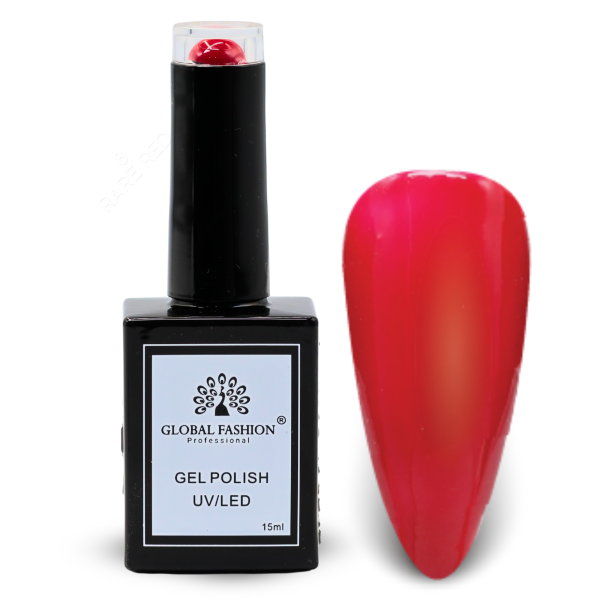 Rare Red Gel Nail Polish 15ml UV LED | 8-Rare Red 1p Crimson Red Gel Nail Polish Bottle 15ml - UV LED Soak Off Nail Color UAE GCC | طلاء أظافر جل أحمر