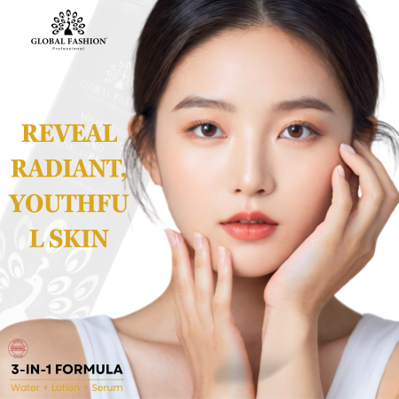 Korean Green Hyaluronic Collagen Anti-Aging Serum 400ml Serum Close Up - Korean Hydrating Anti Aging Facial Treatment | سيروم صورة مقربة