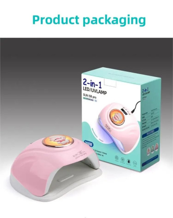 SUN S8 Pro Professional 268W UV/LED Nail Lamp – Mint Green Gel Nail Dryer
