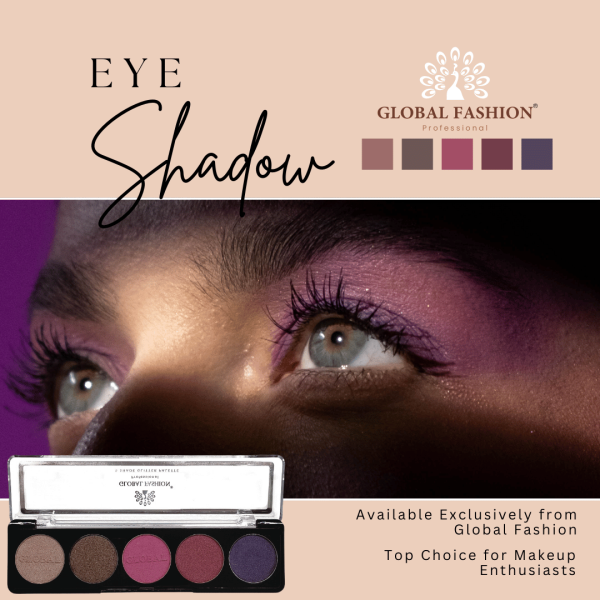 Global Fashion eyeshadow palette preview matte shimmer finish باليت ظلال عيون
