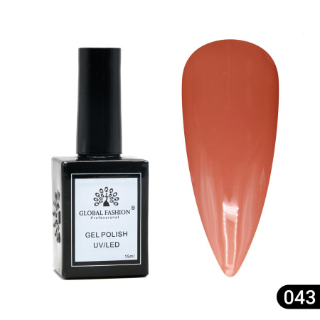 Gel polish Global Fashion, Gel polish 15 ml, 43