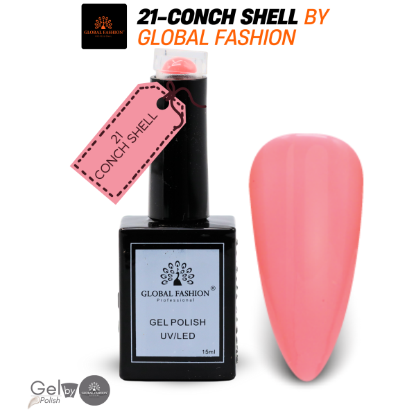 Conch Shell Gel Nail Polish 15ml UV LED | 21-Conch Shell 1p