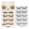 False Eyelashes Pack - Wispy Natural Look, Reusable | 3D #569-5 Pcs