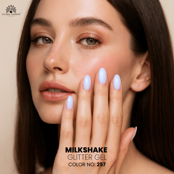 Milkshake Glitter Gel Polish,UV LED Milkshake Nail Gel,Long-Lasting Glitter Milkshake Nail Gel,Soak-Off Sparkle Milkshake Gel Polish,جل أظافر جلتر ميلك شيك,طلاء جل أظافر ميلك شيك لامع,جل ميلك شيك UV LED,جل أظافر ميلك شيك طويل الأمد
