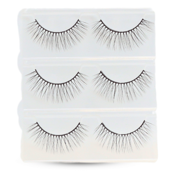 Global Fashion false eyelashes wispy mink cat eye fox eye رموش صناعية طبيعية