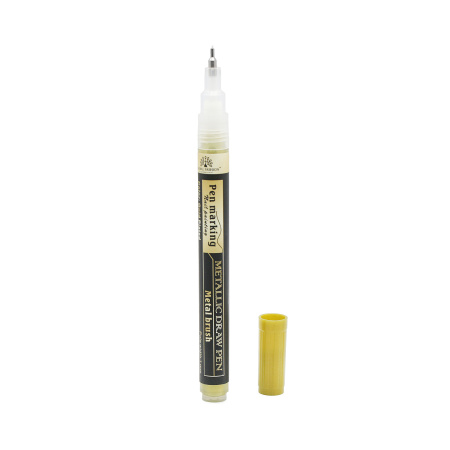 Nail Art Marker Pen, 1mm Rod Width, Color: Galvanic Gold