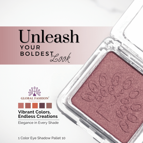 Global Fashion single eyeshadow preview matte shimmer finish ظلال عيون