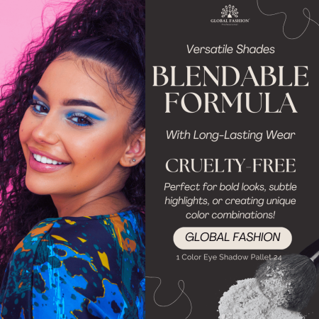 Global Fashion eyeshadow close up high pigment texture ظلال عيون لقطة مقربة