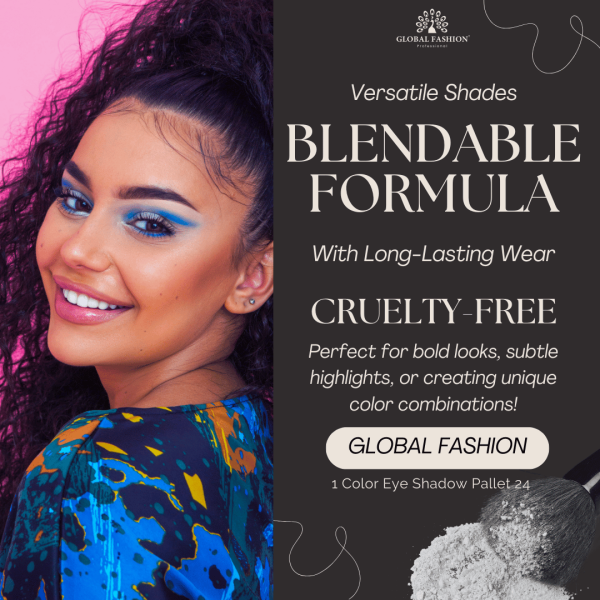 Global Fashion single eyeshadow preview matte shimmer finish ظلال عيون
