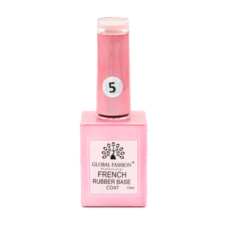 French Rubber Base Coat 15ml – Global Fashion | Professional Nail Gel Base
فرنش روبر بيس كوت 15 مل – جلوبال فاشن | بيس جل بوليش احترافي للأظافر
