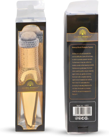 Rose Gold Foundation, Concealer, Powder, Blush and Eyeshadow Brush Close Up - High Density Synthetic Vegan Bristles | فرش مكياج احترافية شعيرات ناعمة