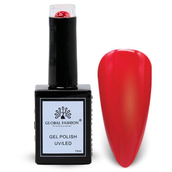 Piercing Red Gel Nail Polish 15ml UV LED | 7-Piercing Red 1p Crimson Red Gel Nail Polish Bottle 15ml - UV LED Soak Off Nail Color UAE GCC | طلاء أظافر جل أحمر