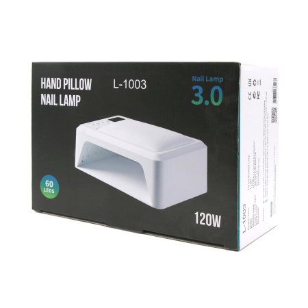 Professional 120W UV/LED Nail Lamp L-1003 by Global Fashion – Built-in Hand Rest & Even Curing
