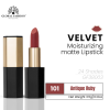 Velvet Moisturizing Matte Lipstick – Smudge-Proof (Shade 101, 3.5g) professional lipstick high pigmentation moisturizing matte finish احمر شفاه احترافي تغطية عالية مرطب
